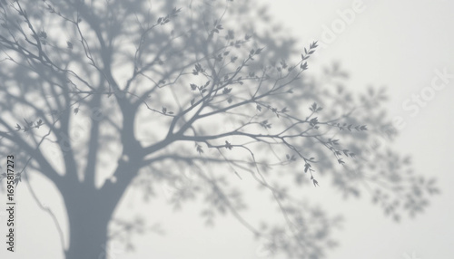 Wallpaper Mural Abstract black and white landscape of a winter forest with frozen branches against a snowy sky Torontodigital.ca