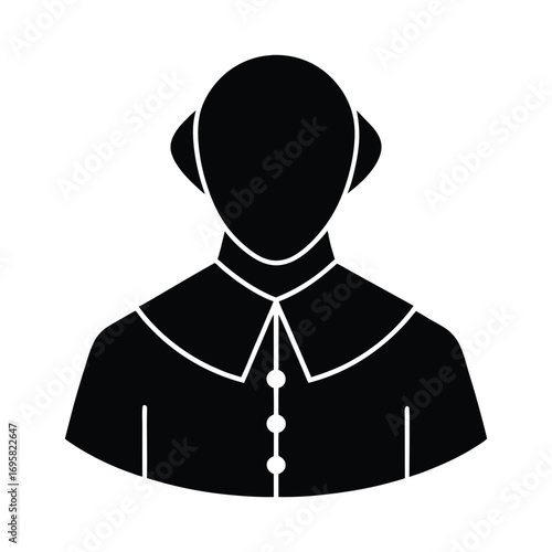 Silhouette of william shakespeare a renaissance writer poet and playwright iconic literary figure