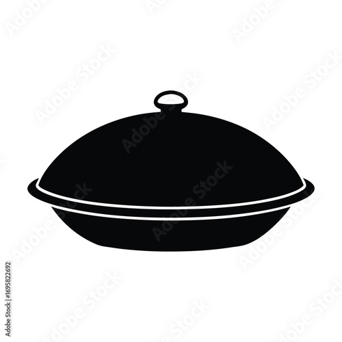 Classic serving dish silhouette with lid elegant food presentation home cooking catering