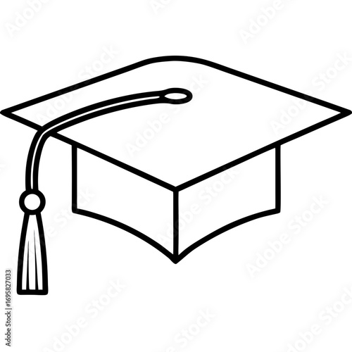graduation cap vector icon