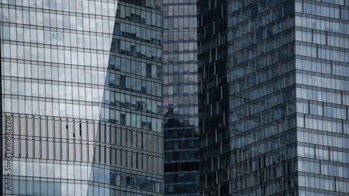 Wallpaper Mural blue wall business buildings architectural background Torontodigital.ca