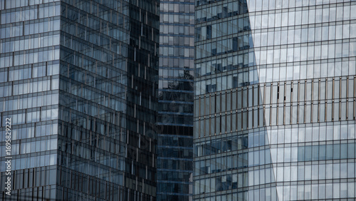 Wallpaper Mural blue wall business buildings architectural background Torontodigital.ca