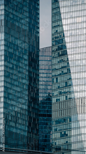 Wallpaper Mural blue wall business buildings architectural background Torontodigital.ca