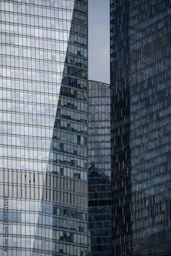 Wallpaper Mural blue wall business buildings architectural background Torontodigital.ca