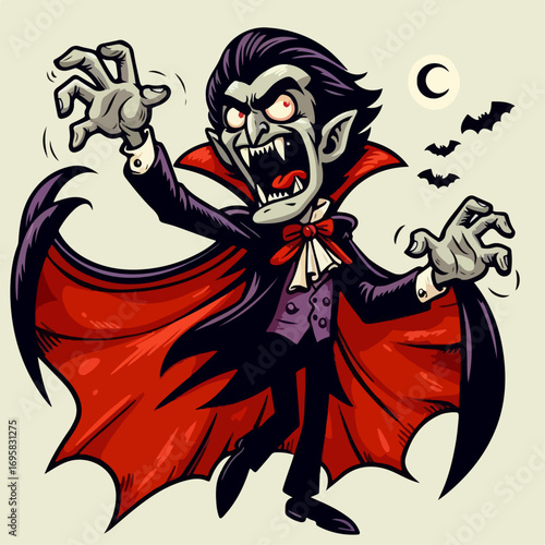 dracula cartoon illustration 