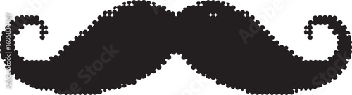 Vintage mustache vector graphic: retro moustache silhouette, svg, png, eps eps