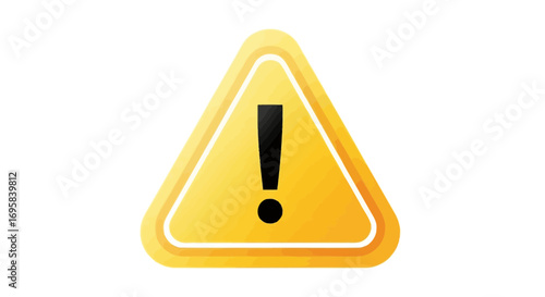 Warning alert symbol signifying danger or caution, a universally recognized sign
