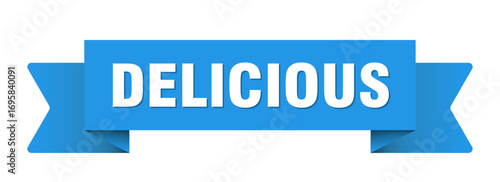 delicious ribbon isolated on transparent background. delicious ribbon