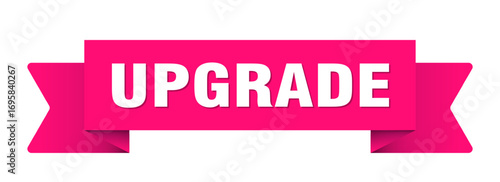 upgrade ribbon isolated on transparent background. upgrade ribbon