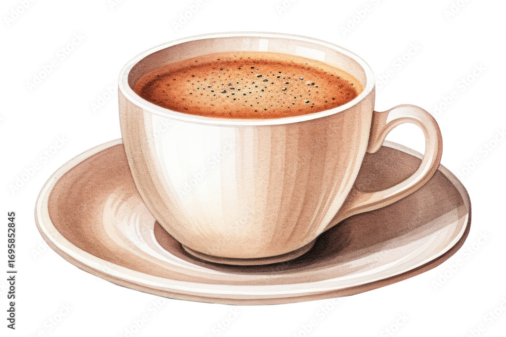 Obraz premium PNG Cup coffee saucer drink.