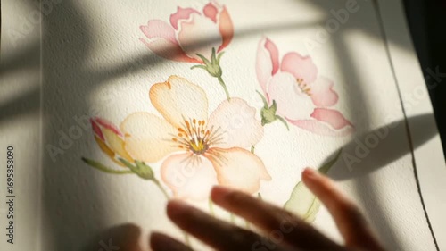 flower in the hand of the bride
