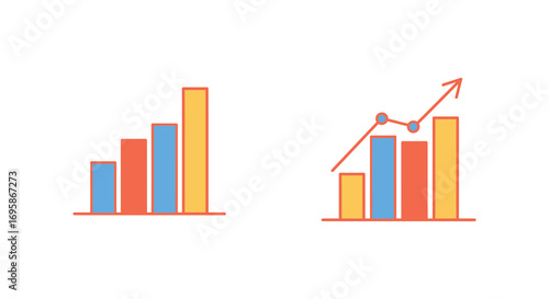 chart comparison showing growth trends over time periods
