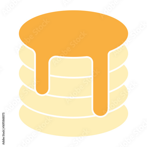 Delicious breakfast menu with pancakes