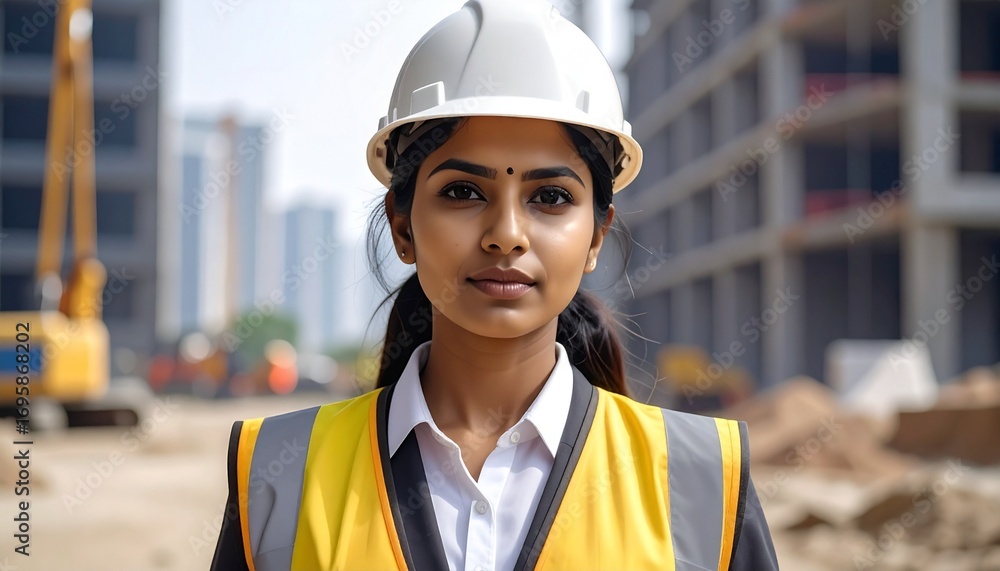 Realistic Construction Worker – Safety Engineer Illustration Realistic Construction Worker – Safety Engineer Illustration