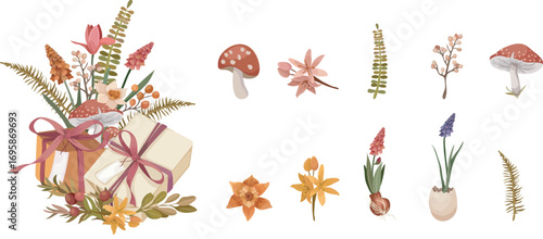 A vibrant collection of floral card and textile design vectors, perfect for creative prints, stationery, and fabric projects.