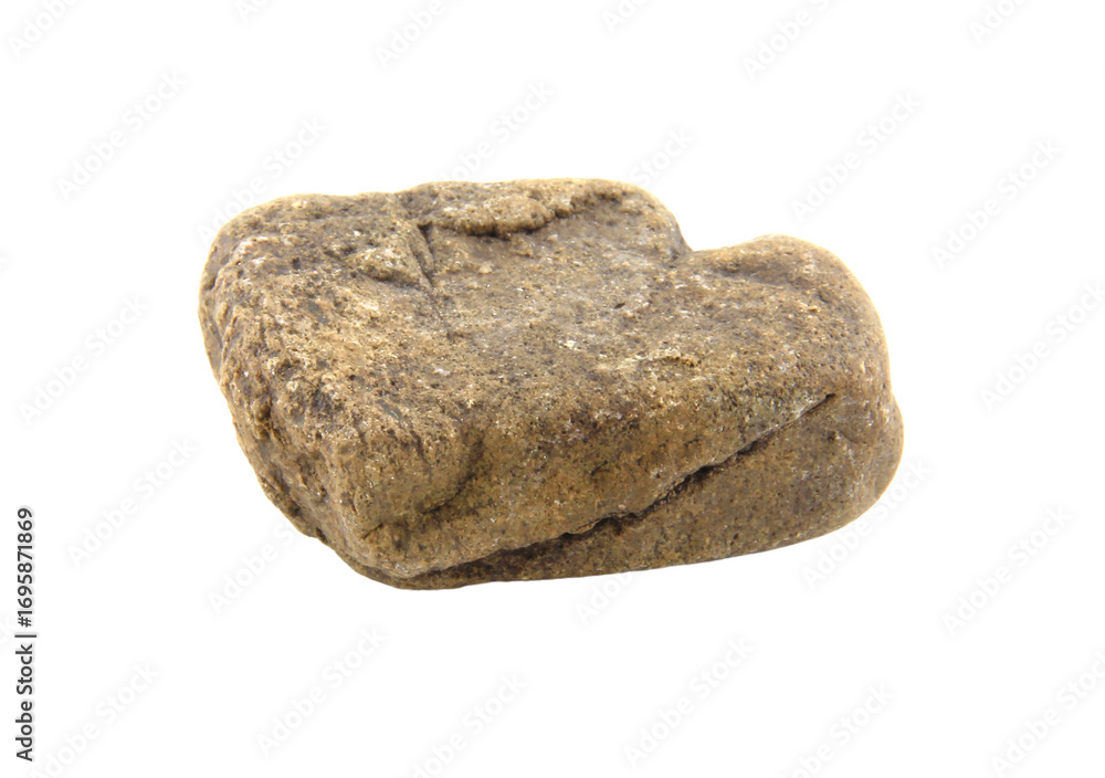 Obraz premium 1 stone isolated on white background.