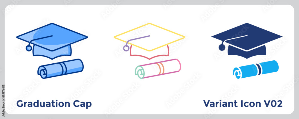 Naklejka premium Graduation Cap