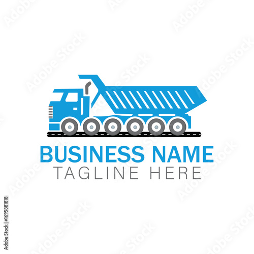 Construction Dump Truck Logo for Business