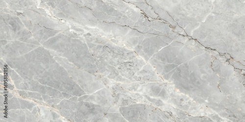 Close-up overhead view of a textured light gray marble surface with natural veining patterns