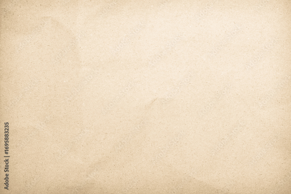 Obraz premium Cream paper old grunge retro rustic blank, crumpled paper texture background surface brown parchment empty. Natural pattern antique design art work and wallpaper.