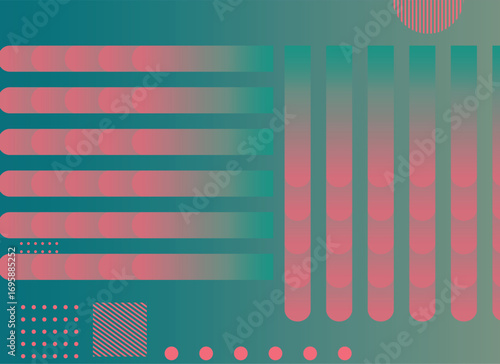 Modern gradient poster background vector . Cover template with colors geometric shape pattern. Modern Design for banner art, flyers, brochures, covers and web design