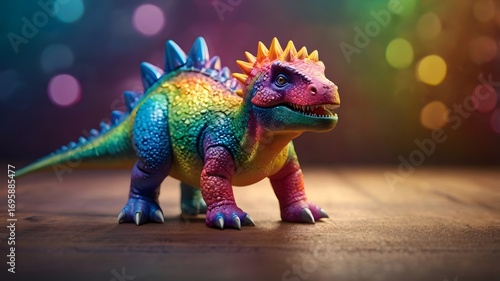 Fototapeta Naklejka Na Ścianę i Meble -  Colorful dinosaur figurine