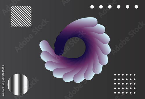 Modern gradient poster background vector . Cover template with colors geometric shape pattern. Modern Design for banner art, flyers, brochures, covers and web design