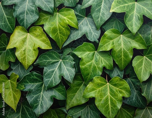 Lush Green Ivy Leaves Texture Background