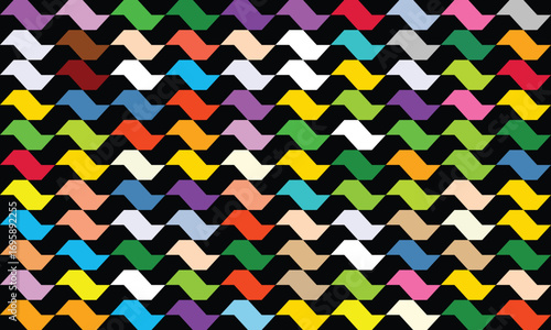 Colorful Sao Paulo Sidewalk Pattern