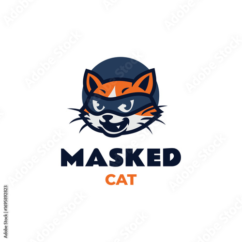 Mascot Character Cat Logo Design