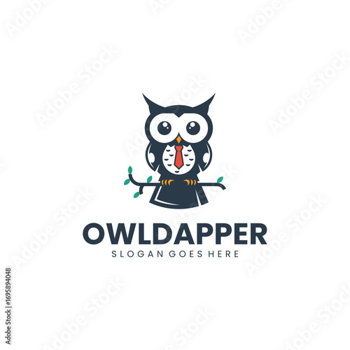 Mascot Silhouette Owl Logo Design