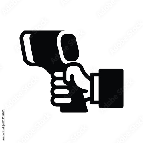 temperature check solid icon vector design good for web or mobile app