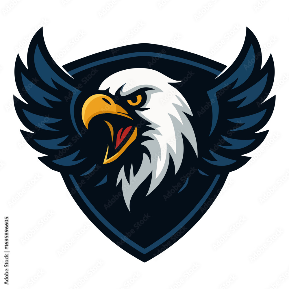 Obraz premium Eagle Mascot Logo Design for Sports Team
