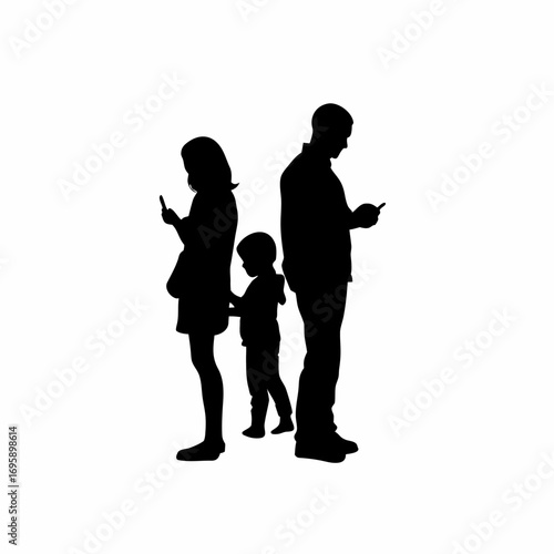 Family disconnecting from phones during dinner promoting digital detox and connection