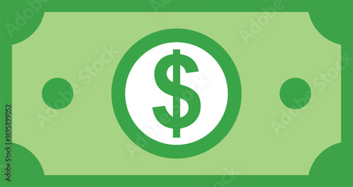 dollar money and coin vector
