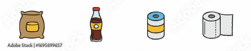 Icon set grocery