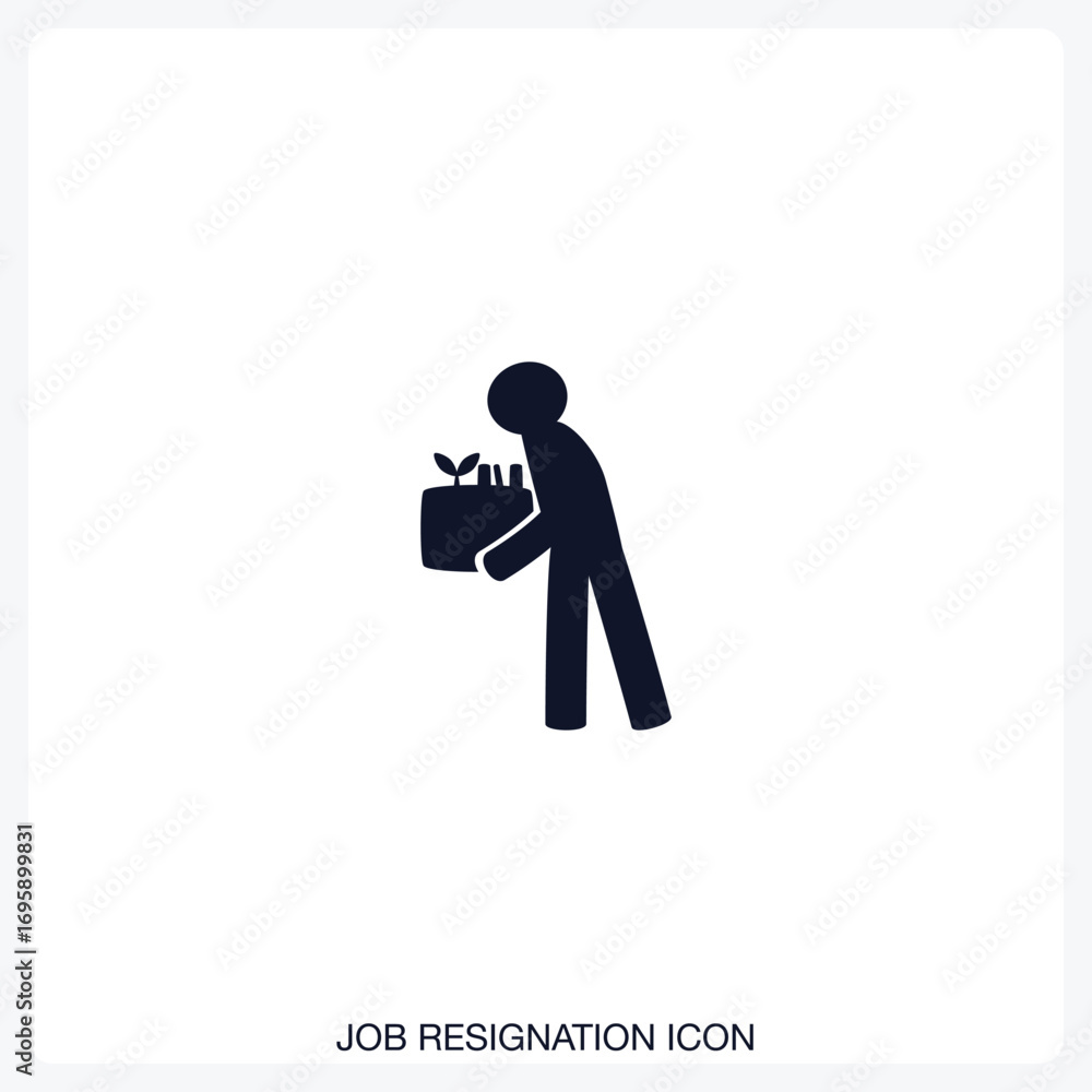 Job Resignation Icon Job Resignation Icon