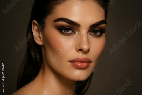 Wallpaper Mural Beauty portrait of a woman with glamorous smokey eye makeup Torontodigital.ca