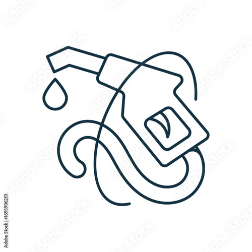 Biofuel drop icon with white background vector stock illustration