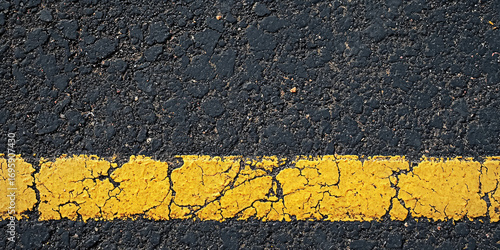 yellow asphalt road