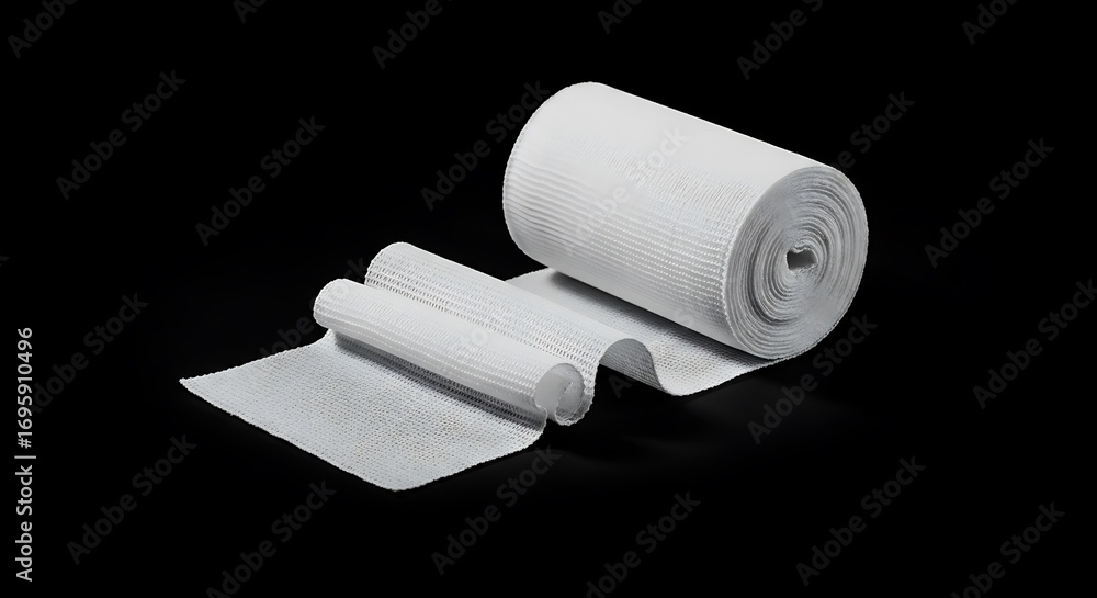 Fototapeta premium White Medical Bandage Roll