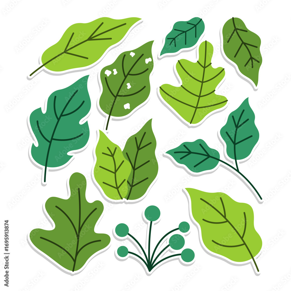 Fototapeta premium Home plant cartoon style. potted plant isolated on white