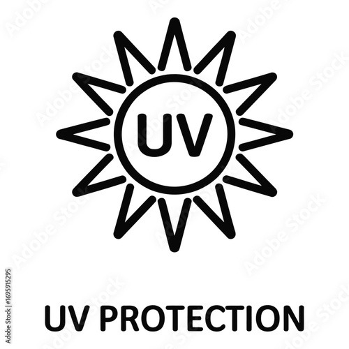 Uv protection against harmful sun rays and ultraviolet light for healthy skin and eyes safety always silhouette