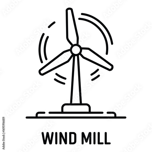 Wind turbine generating clean energy with renewable resources for a sustainable future world wide silhouette