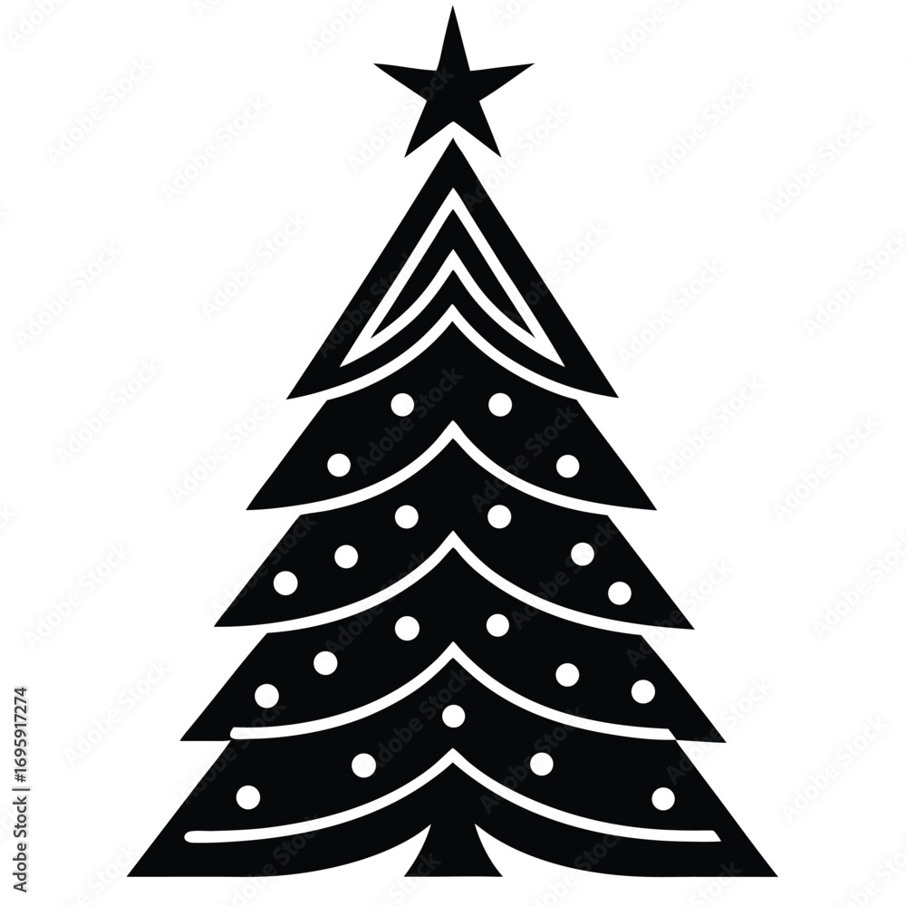 Obraz premium abstract christmas tree