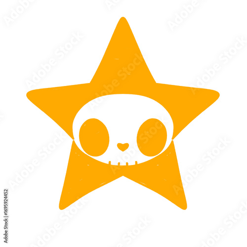 vector illustration of golden star
