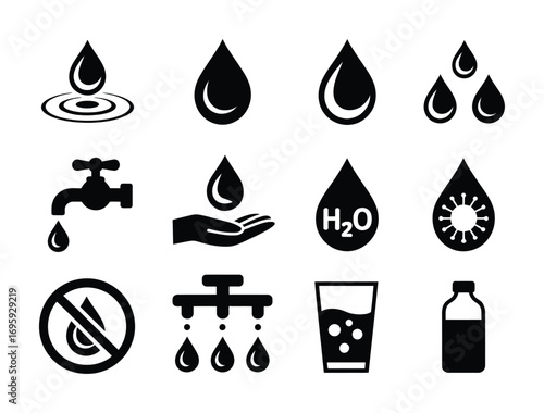 Water drop vector water icon water illustration water graphic water design water element water symbol