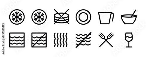 Food safe icons dishware icons freezer safe icons microwave safe icons drink icons kitchen icons