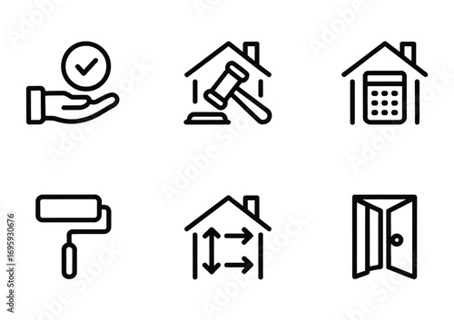 Real estate house home property investment mortgage sale rent buy door paint auction calculator