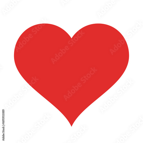 Free Download Bold Red Heart Symbol – Love and Romance Vector Icon - GFXLoad